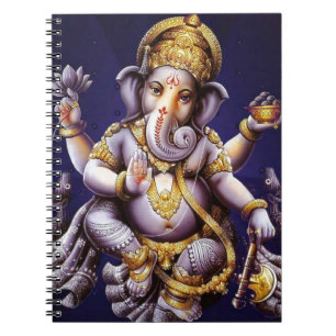 Carnet Divinité indoue d'éléphant asiatique de Ganesh