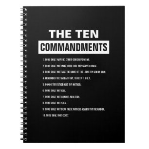 Carnet Dix Commandements La Bible Religieuse Chrétienne V
