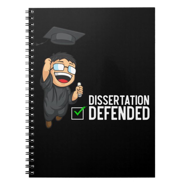 Carnet Doctorat Diplôme Dissertation Défense Doctorat (Devant)