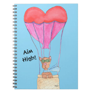 Carnet Dog in Hot Air Balloon