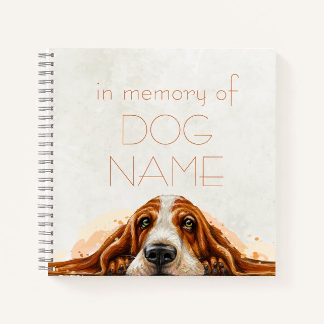 Carnet Dog Memorial  Notebook (Front)