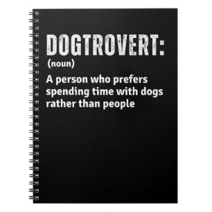 Carnet Dogtrovert Définition Drôle Introvertis Parents Ch