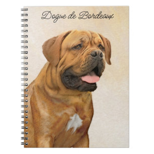 Carnet Dogue de Bordeaux Peinture - Cute Original Chien A