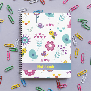 Carnet d'oiseaux motif