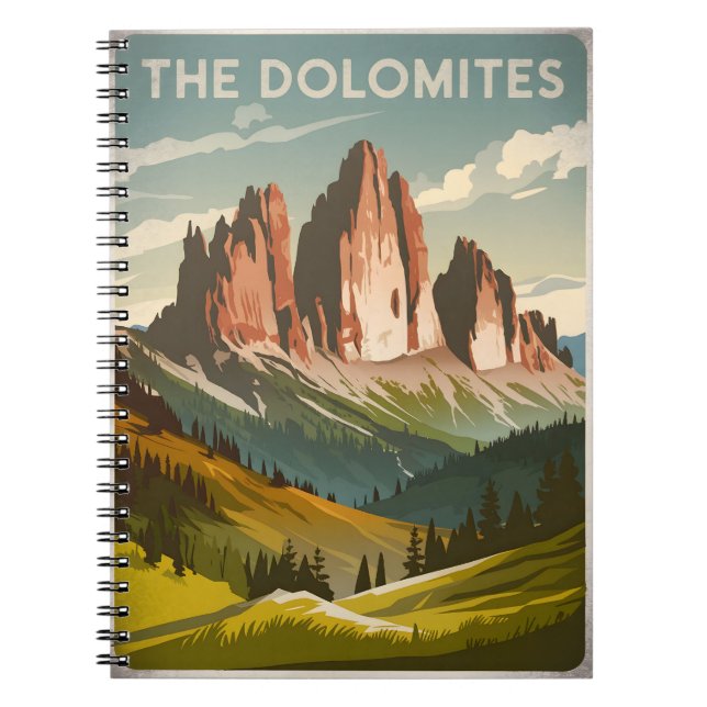 Carnet Dolomites, Italie vintage (Devant)