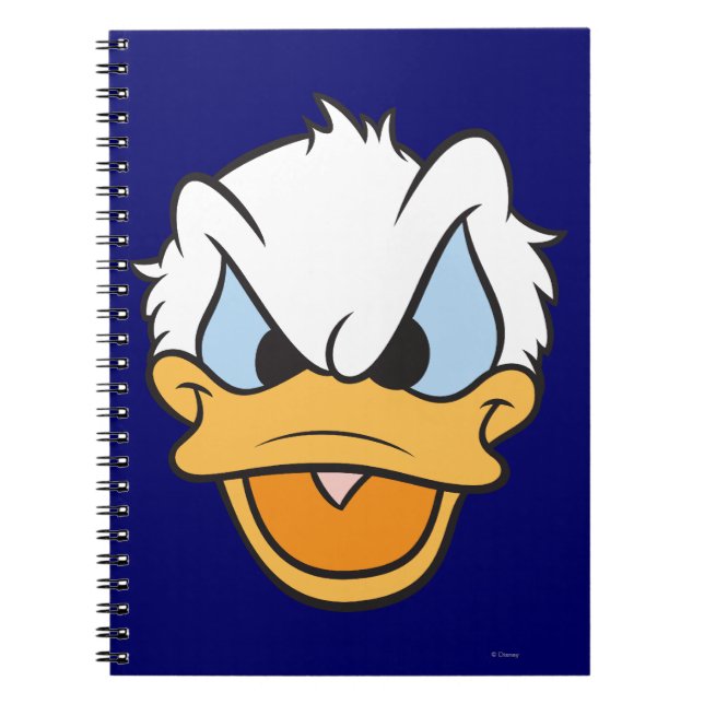 Carnet Donald Duck | Closeup visage en colère (Devant)