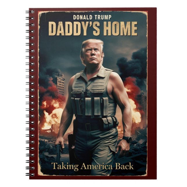 Carnet Donald Trump Daddy's Accueil Inauguration Souvenir (Devant)
