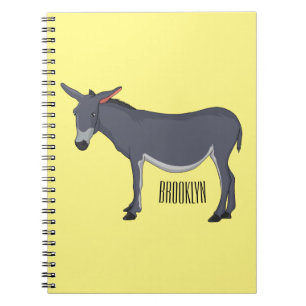 Carnet Donkey cartoon illustration 