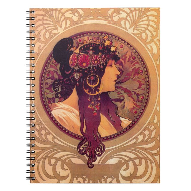 Carnet Donna Orechini par Alphonse Mucha (Devant)