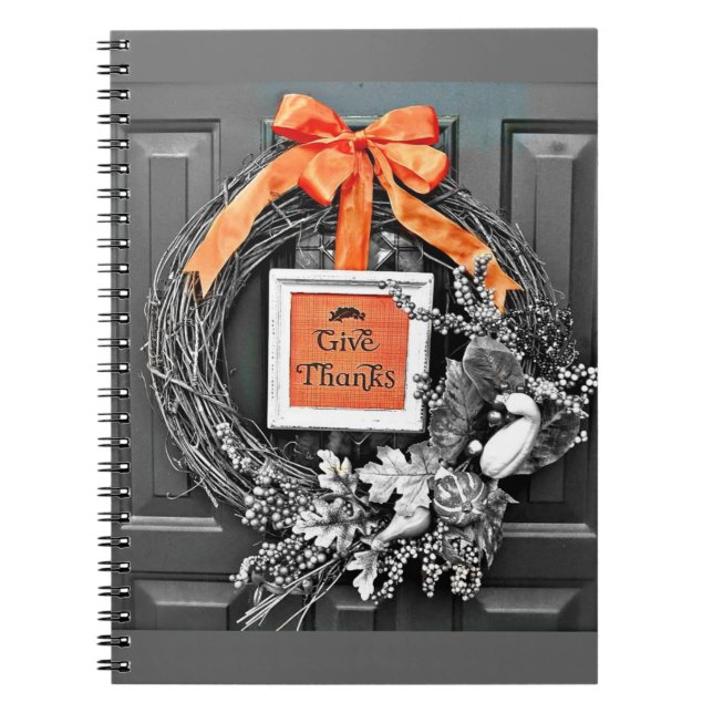 Carnet Donnez Merci Wreath (Devant)