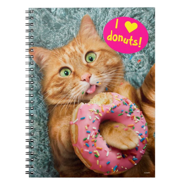 Carnet Donut mangeur de chats (Devant)