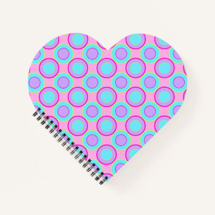Carnet Donuts Lilac Et Turquoise Avec Remplissage Sur Ros