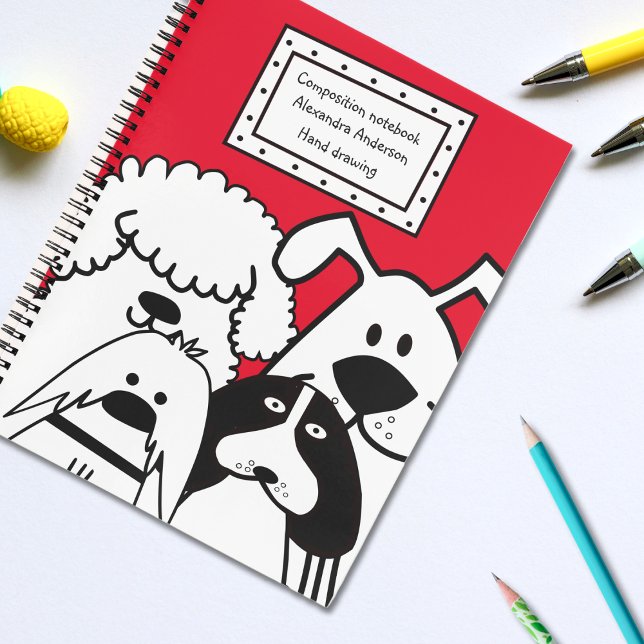 Carnet Doodle de chien mignon (Créateur téléchargé)