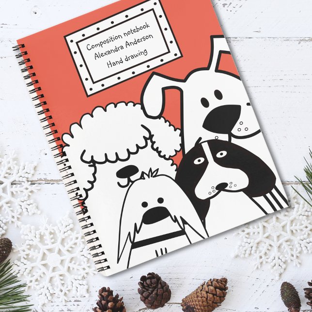 Carnet Doodle de chien mignon (Créateur téléchargé)