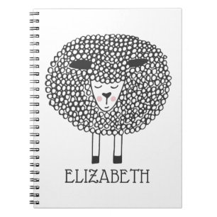 Carnet Doodle mouton Personnalisé