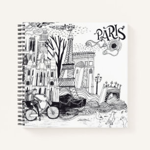 Carnet Doodle Paris France