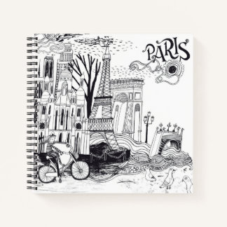 Carnet Doodle Paris France
