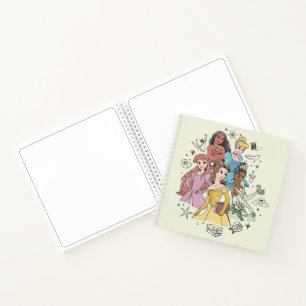 Carnet Doodles Disney Princess Marker