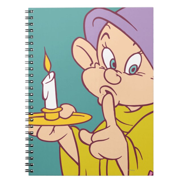 Carnet Dopey tenant une bougie (Devant)