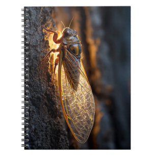 Carnet doré Cicada