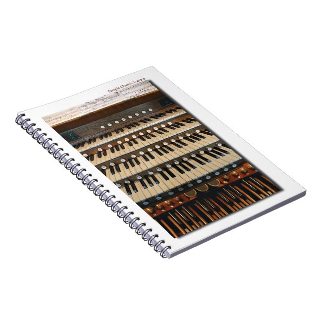 Carnet d'organe d'église du temple de Londres (Côté Droit)
