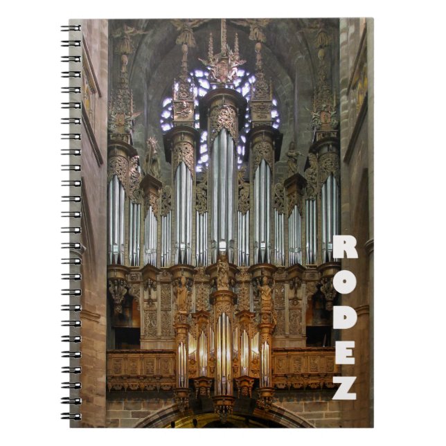 Carnet d'orgue de la cathédrale de Rodez (Devant)