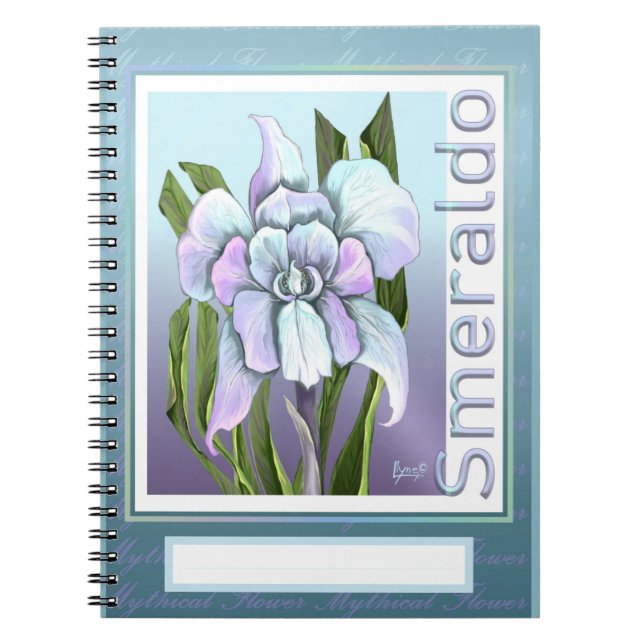 Carnet Dossier de poche de fleurs Smeraldo (Devant)