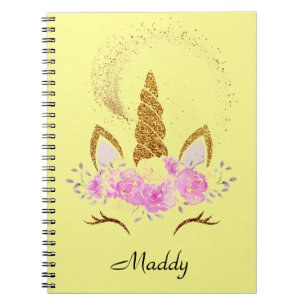 CARNET DOSSIER DE POCHE LICORNE ROSE