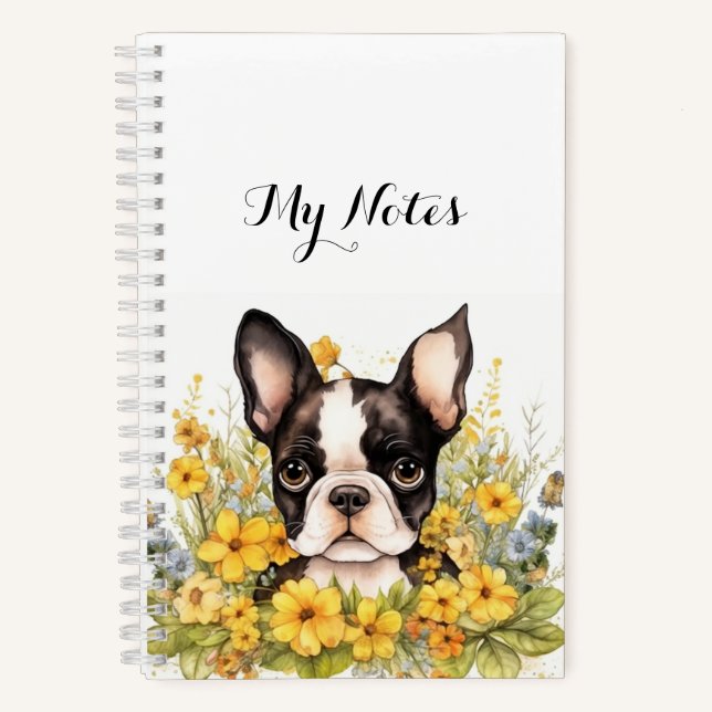 Carnet Dossiers de tirs quotidiens de Boston Terrier | (Recto)