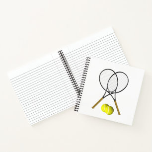 Carnet Double Tennis Sport Thème