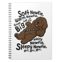 Douce poème Newfie (nouveau brun)