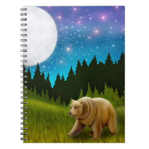 Carnet d'ours gris de nuit