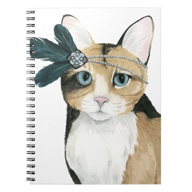 Carnet Downton Cat | Bejeweled With Feathers (Devant)