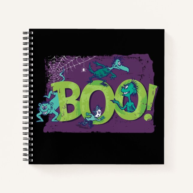 Carnet Dr Seuss | BOO ! Graphique d'Halloween (Devant)