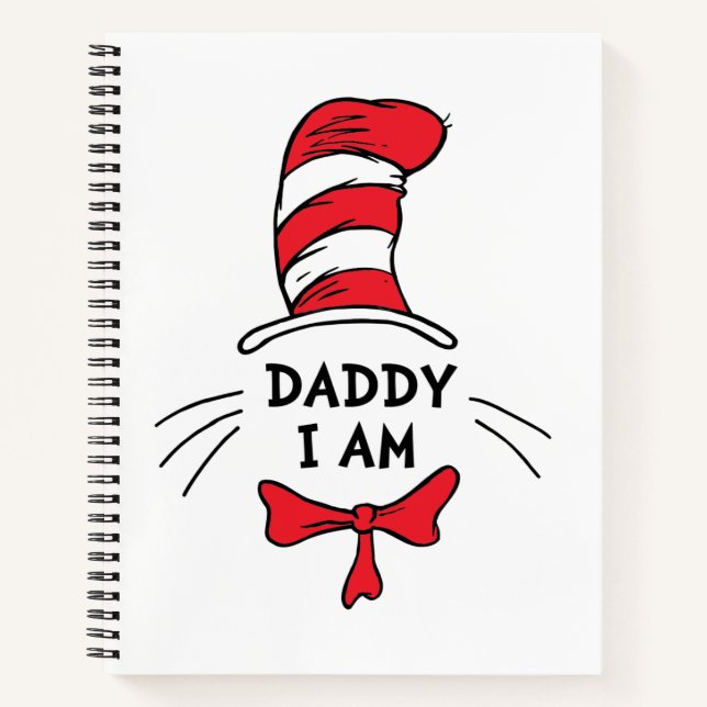 Carnet Dr Seuss | Chat dans le Casquette - Papa Je suis (Devant)