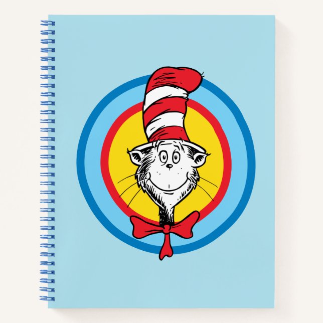 Carnet Dr Seuss | Chat dans le graphique de la tête du Ca (Devant)