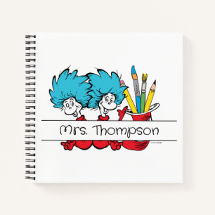 Carnet Dr. Seuss   Chose Une Chose Deux Nom de l'enseigna