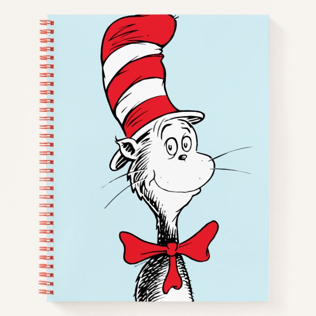 Carnet Dr. Seuss Je Cat in the Hat debout (Devant)