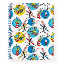 Dr. Seuss | Personnages avec des crayons motif
