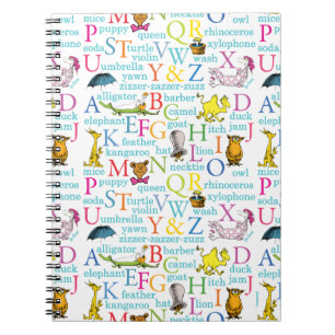 Carnet Dr. Seuss's ABC Pattern with Words