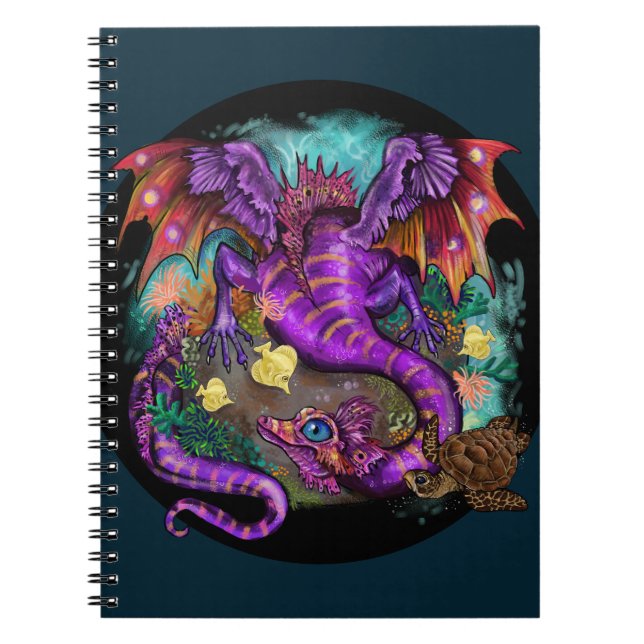 Carnet Dragon aquatique (Devant)