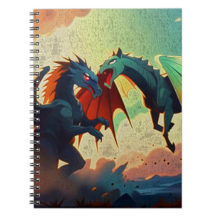 Carnet Dragon contre Pégase - Art Fantastique