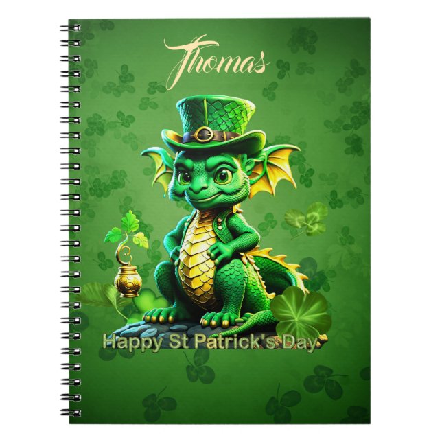 Carnet Dragon de la Saint-Patrick (Devant)