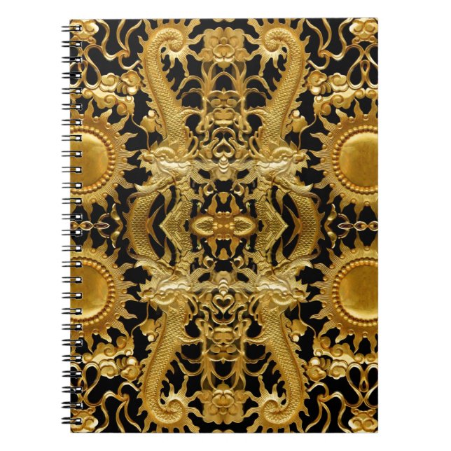 Carnet dragon doré (Devant)