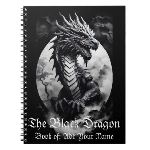 Carnet Dragon noir et blanc
