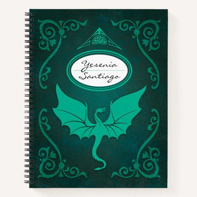 Carnet Dragon personnalisé (Devant)