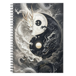 Carnet dragon yin yang