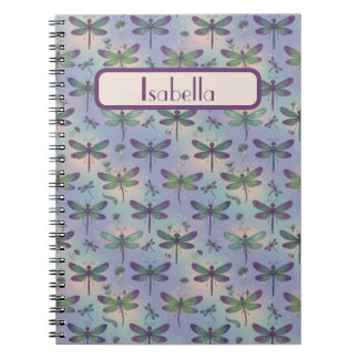 Carnet Dragonfly Pattern Personalized