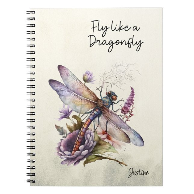 Carnet Dragonfly rétro (Devant)
