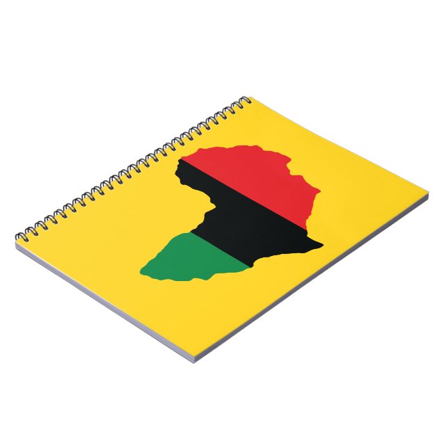 Carnet Drapeau Afrique rouge, noire et verte (Côté gauche)